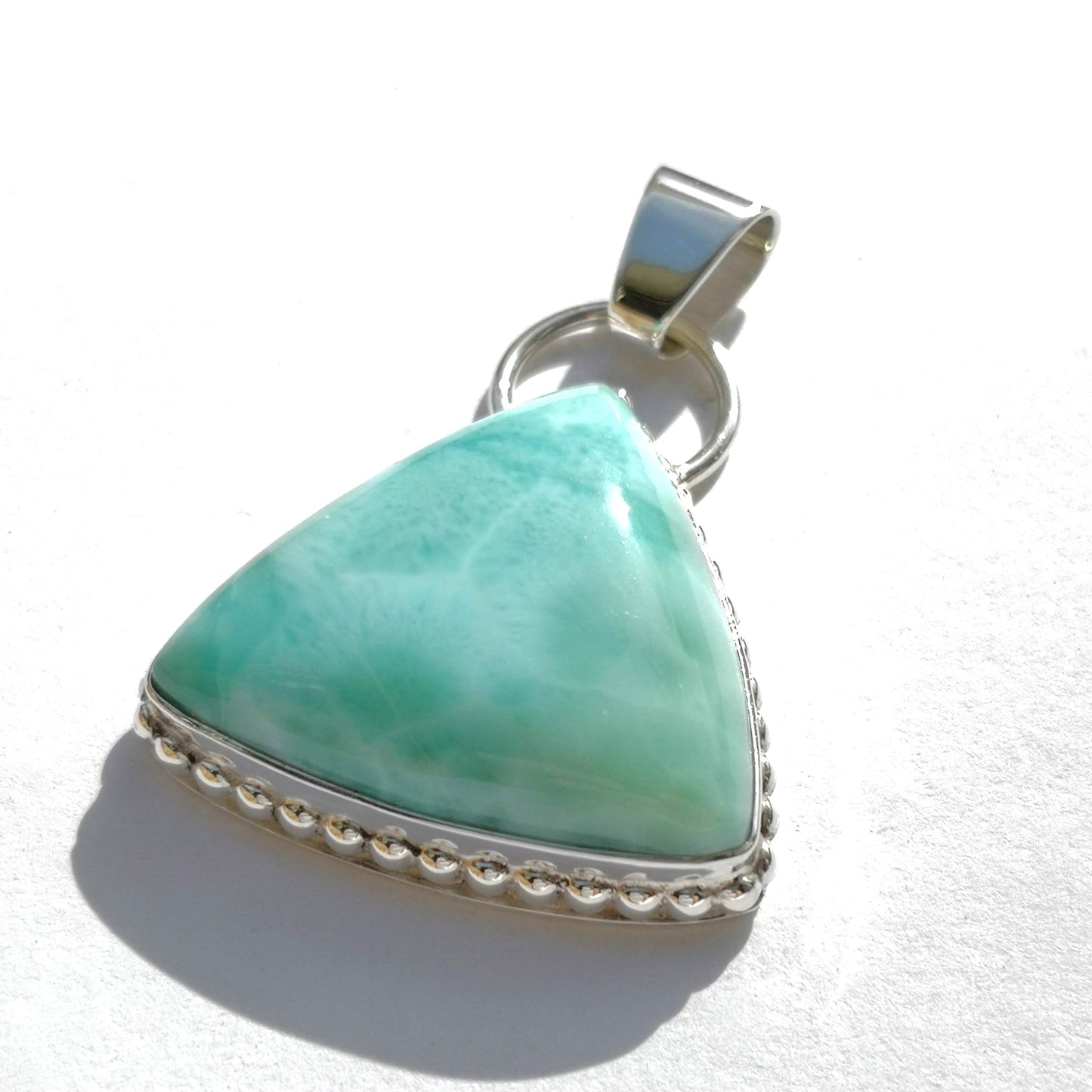 Colgante Larimar en plata de ley