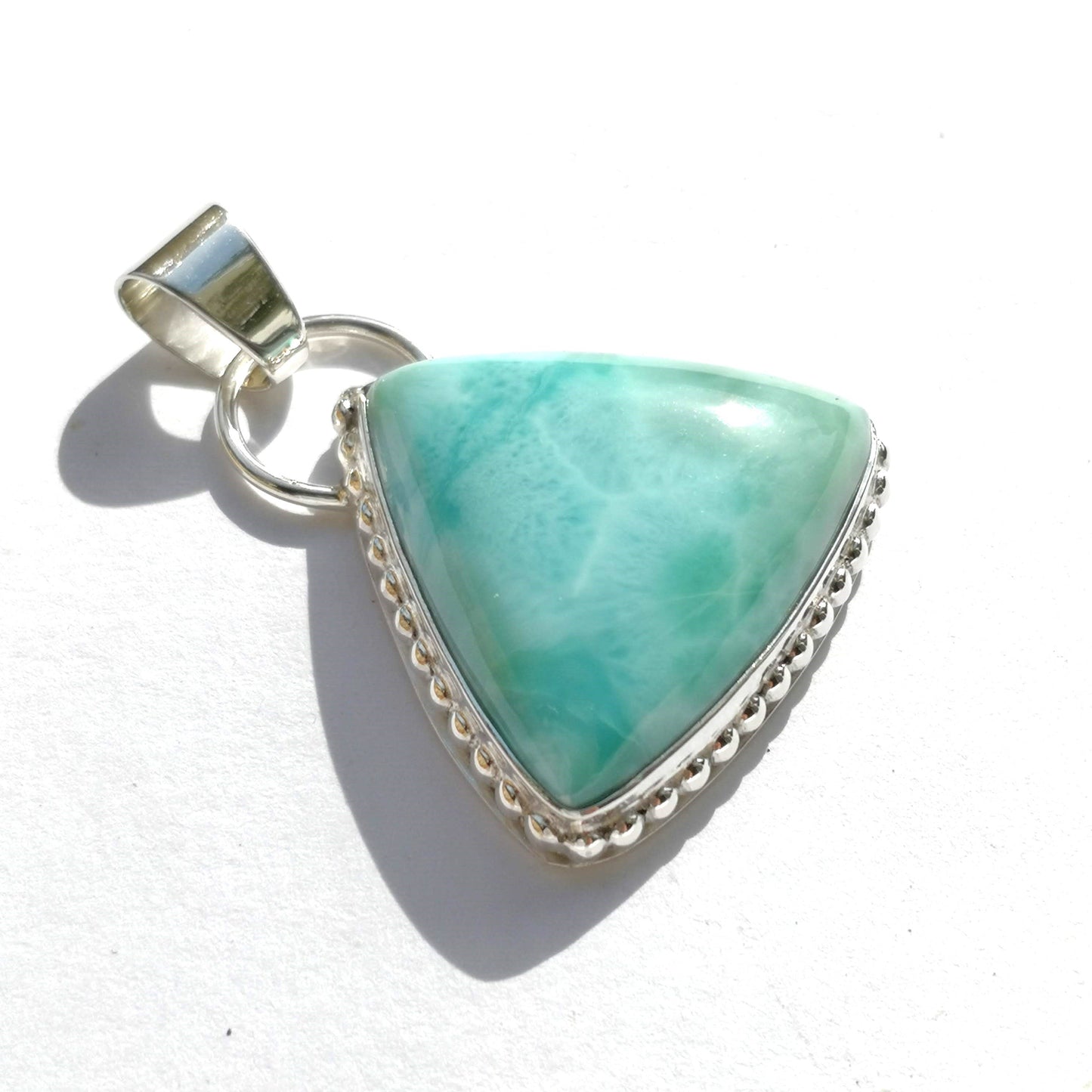 Colgante Larimar en plata de ley