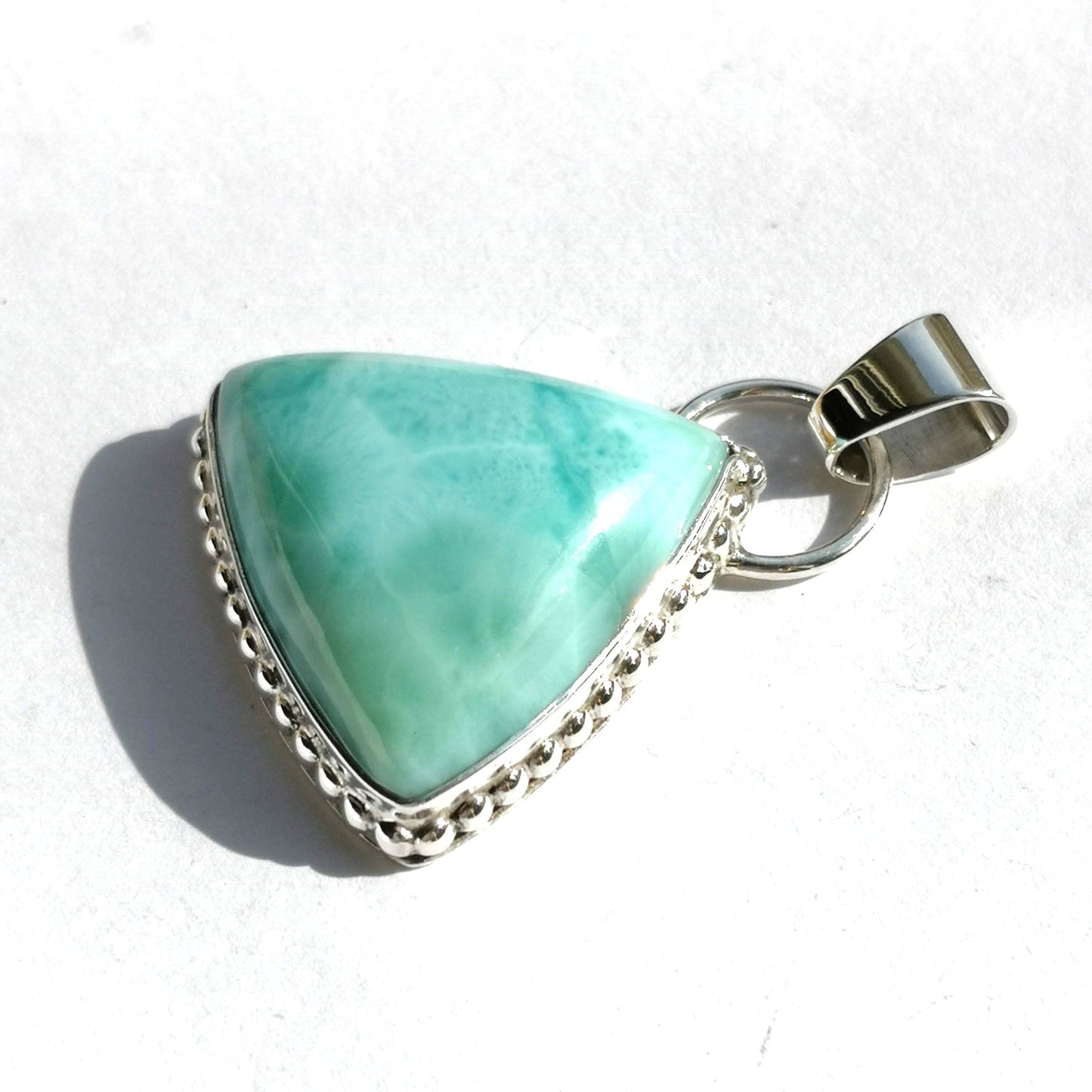 Colgante Larimar en plata de ley