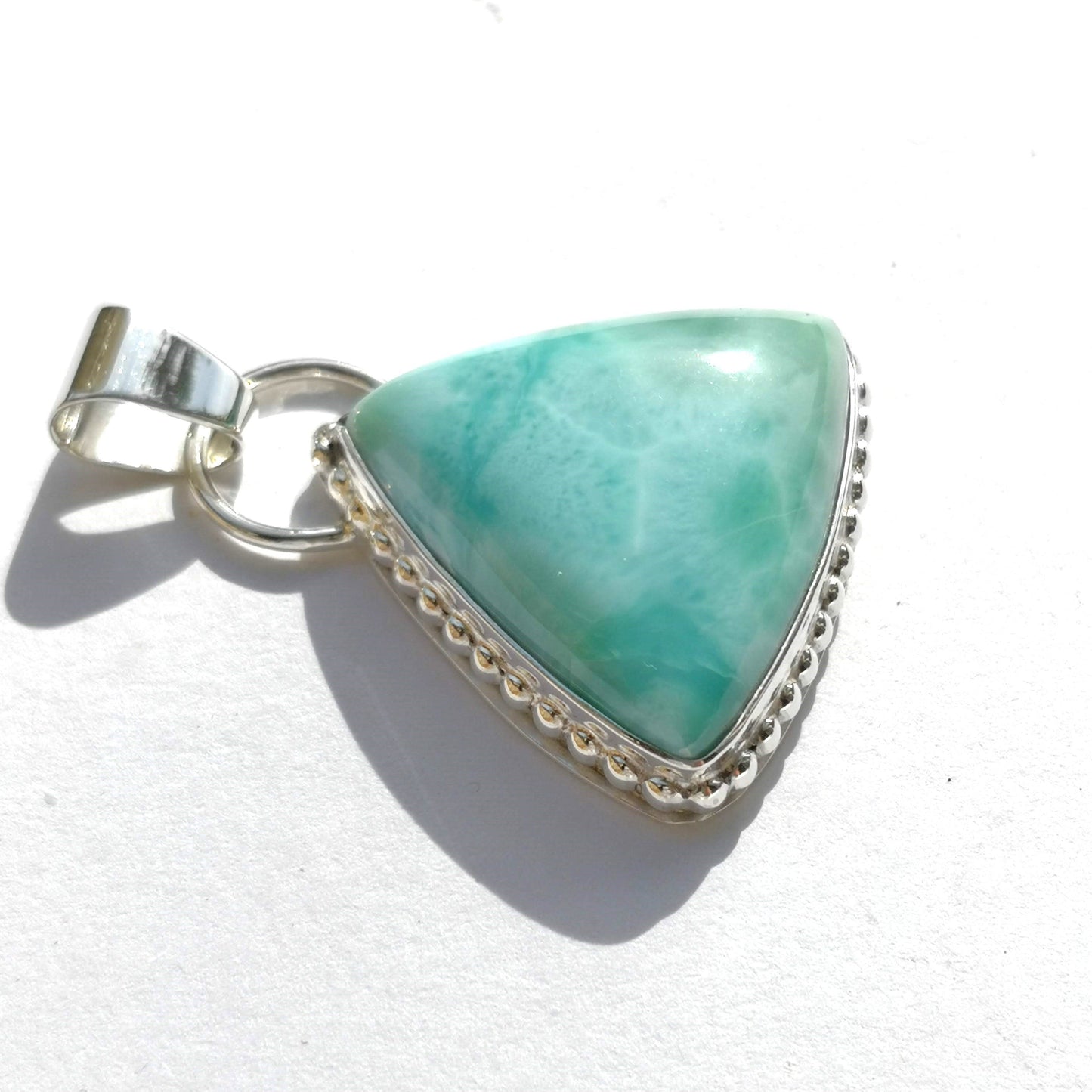 Colgante Larimar en plata de ley